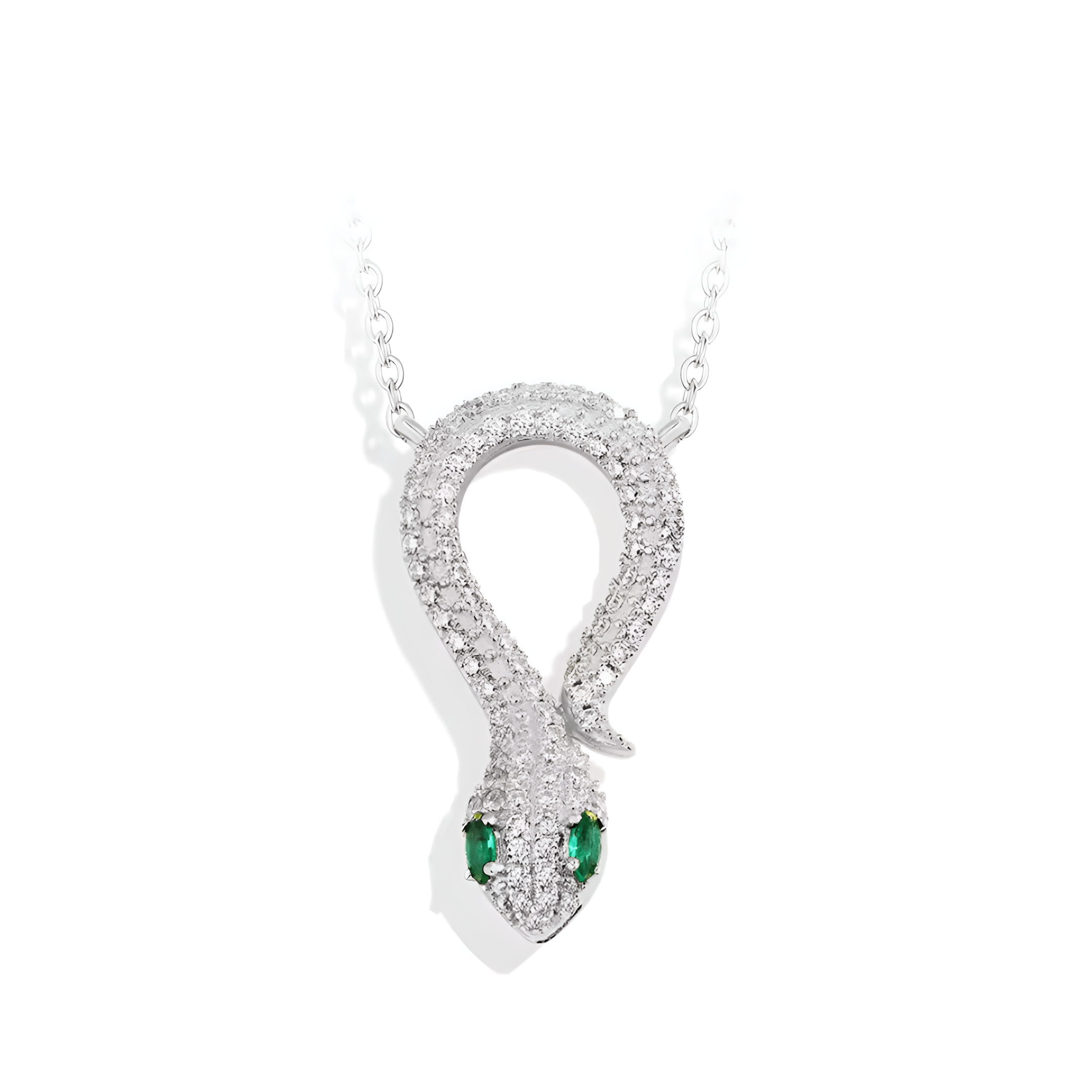 2025 Moissanite Snake Necklace | Year of the Snake Jewelry - Sensitive Stones