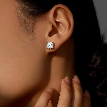 Moissanite Stud Earrings