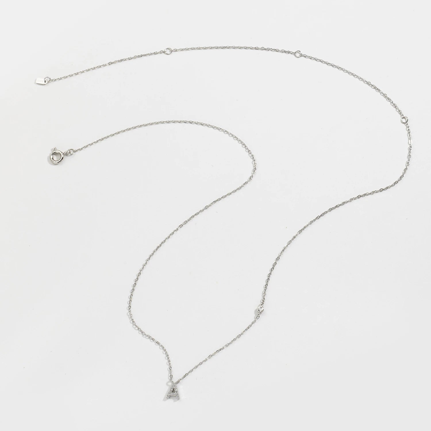 Hypoallergenic Initial Necklace for Women | Sterling Silver Letter Pendant
