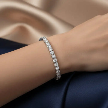 White Moissanite Tennis Bracelet