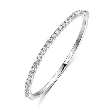 Moissanite Bangle Bracelet