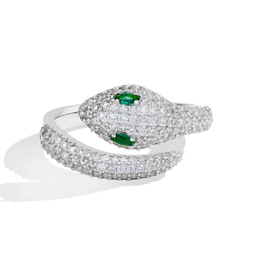 Moissanite Snake Ring
