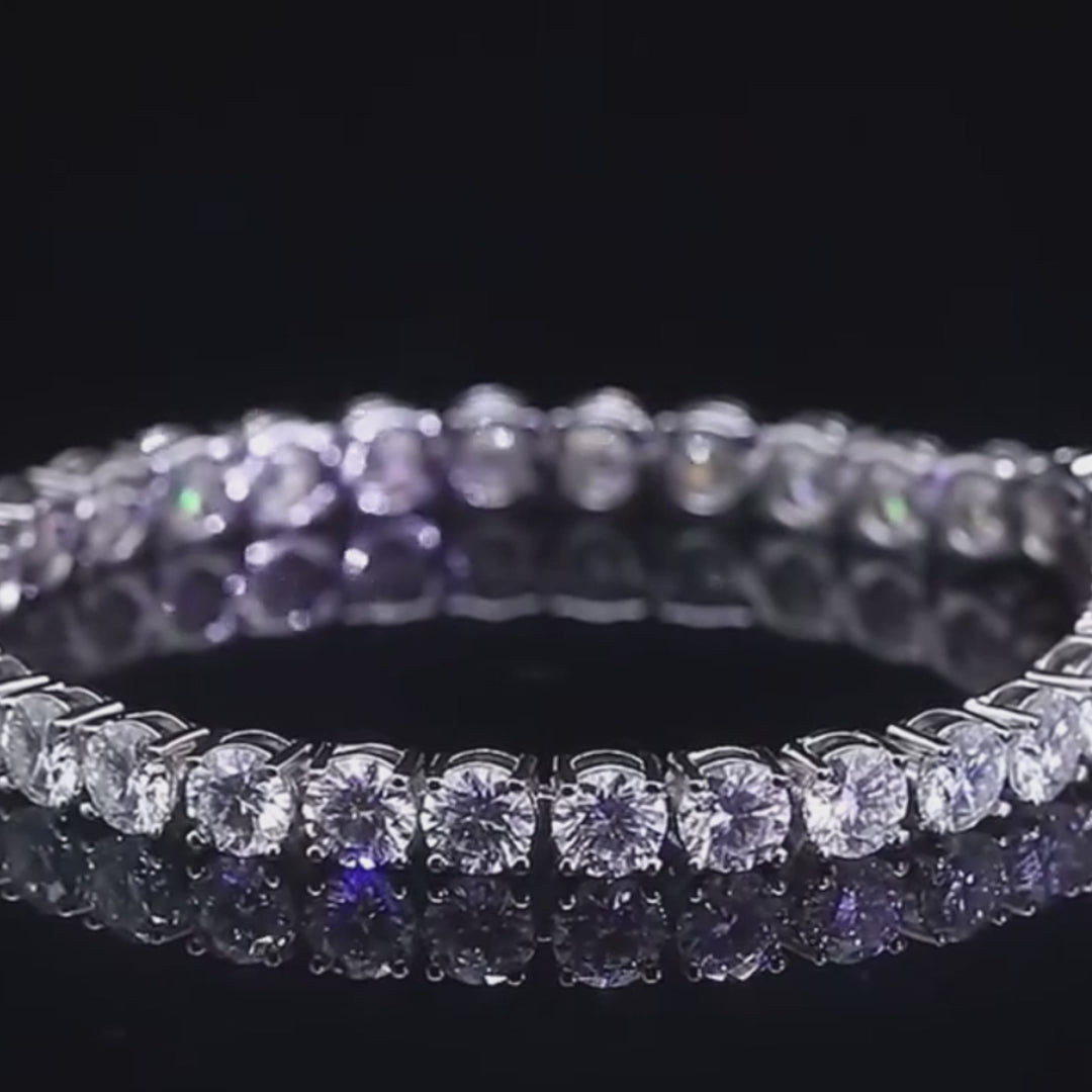 Full Moissanite Tennis Bracelet | VVS1 Men Women Moissanite Bracelet - Sensitive Stones