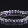 Video of a white moissanite tennis bracelet rotating under studio light to showcase its fire and brilliance – Sensitive Stones