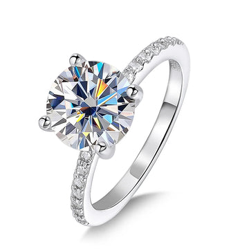 1-3 CT Moissanite Solitaire Ring