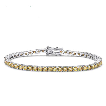 Yellow Moissanite Tennis Bracelet